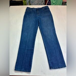 Gloria Vanderbilt Amanda Jeans Women’s 12 Blue Stretch Straight Leg Denim